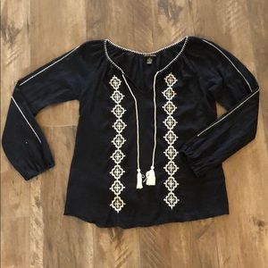Lucky Brand embroidered Blouse
